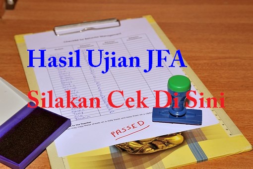hasil ujian jfa Lampung